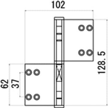 住宅防火玄関用交換丁番 オータムブラウン (DDZG1103*) TOSTEM(LIXIL)