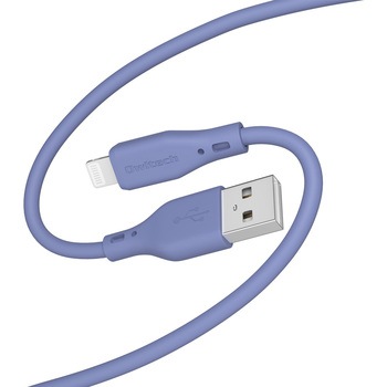 シルキータッチでからまりにくいソフトシリコン素材のUSB Type-A to Lightningケーブル OWLTECH(オウルテック)