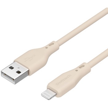 シルキータッチでからまりにくいソフトシリコン素材のUSB Type-A to Lightningケーブル OWLTECH(オウルテック)