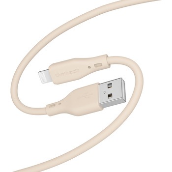シルキータッチでからまりにくいソフトシリコン素材のUSB Type-A to Lightningケーブル OWLTECH(オウルテック)