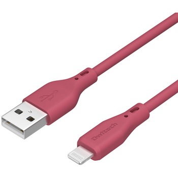 シルキータッチでからまりにくいソフトシリコン素材のUSB Type-A to Lightningケーブル OWLTECH(オウルテック)