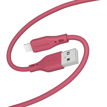 シルキータッチでからまりにくいソフトシリコン素材のUSB Type-A to Lightningケーブル OWLTECH(オウルテック)