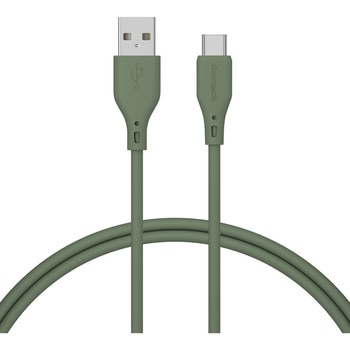 シルキータッチでからまりにくいソフトシリコン素材のUSB Type-A to USB Type-Cケーブル OWLTECH(オウルテック)