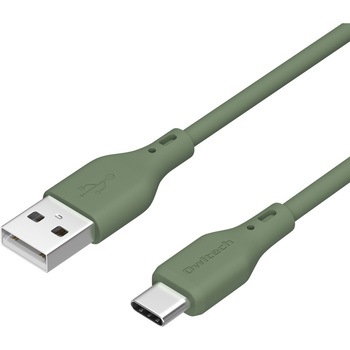 シルキータッチでからまりにくいソフトシリコン素材のUSB Type-A to USB Type-Cケーブル OWLTECH(オウルテック)