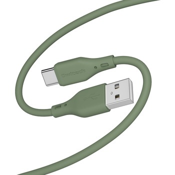 シルキータッチでからまりにくいソフトシリコン素材のUSB Type-A to USB Type-Cケーブル OWLTECH(オウルテック)