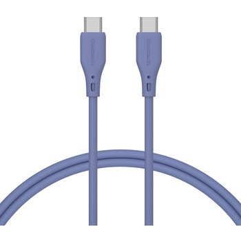 OWL-CBSCC10-AB シルキータッチでからまりにくいソフトシリコン素材のUSB Type-C to USB Type-Cケーブル OWLTECH(オウルテック) 03773850