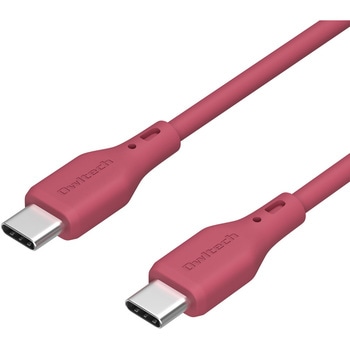 シルキータッチでからまりにくいソフトシリコン素材のUSB Type-C to USB Type-Cケーブル OWLTECH(オウルテック)