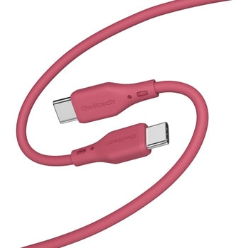シルキータッチでからまりにくいソフトシリコン素材のUSB Type-C to USB Type-Cケーブル OWLTECH(オウルテック)