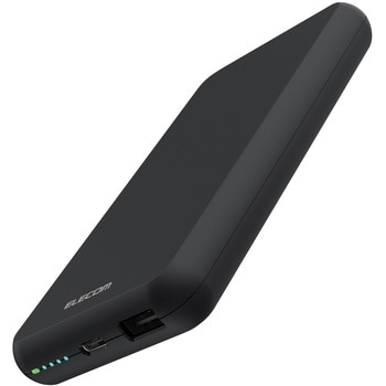 モバイルバッテリー 10000mAh 大容量 入出力(Type-C×1) 出力(USB-A×1) おまかせ充電対応 ブラック色