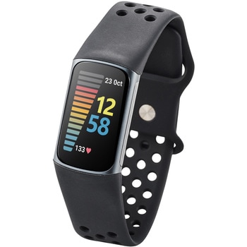 Fitbit Charge5 交換バンド ベルト 汗・水に強い 通気性 耐衝撃性 スポーツ エレコム