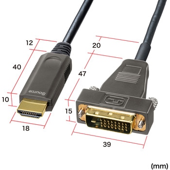 HDMI-DVI AOCケーブル サンワサプライ