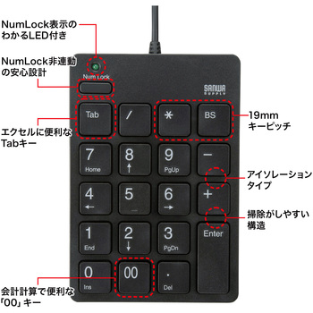テンキー サンワサプライ