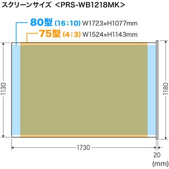 プロジェクタースクリーン サンワサプライ