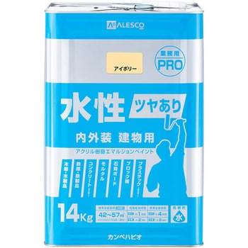 447650073140 水性ツヤあり建物用PRO 1缶(14kg) カンペハピオ 【通販