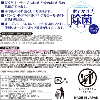 おでかけウェットシート 除菌・手口ふき ディズニー ノンアルコール LEC(レック)