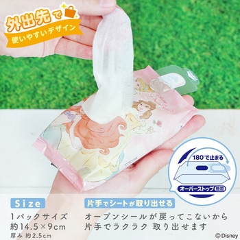 おでかけウェットシート 除菌・手口ふき ディズニー ノンアルコール LEC(レック)