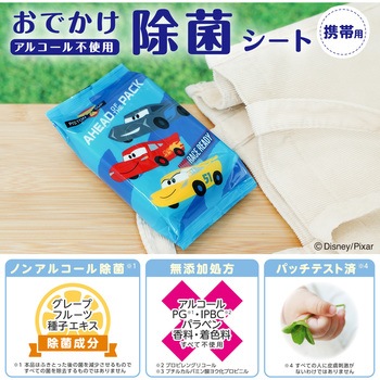 おでかけウェットシート 除菌・手口ふき ディズニー ノンアルコール LEC(レック)