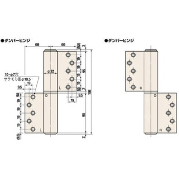 132R オートヒンジ 100シリーズ 132型 1組 日東工器 【通販サイト