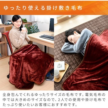 YMK-HR41F ホカロン 電気毛布 1枚 YAMAZEN(山善) 【通販モノタロウ】