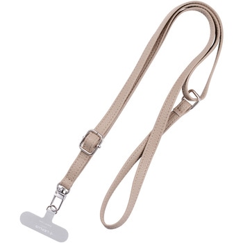 スマートフォン(汎用) ショルダーストラップ 「SHOULTY MULTI STRAP」 PUレザータイプ 長さ調整 首掛け 肩掛け LEPLUS NEXT