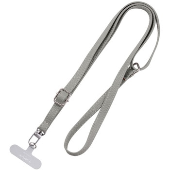 スマートフォン(汎用) ショルダーストラップ 「SHOULTY MULTI STRAP」 PUレザータイプ 長さ調整 首掛け 肩掛け LEPLUS NEXT