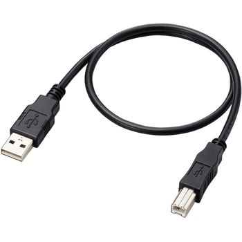 U2C-AB30BK/ID USBケーブル ( USB A - USB B ) USB2.0 RoHS指令準拠 UL規格対応 環境配慮パッケージ  ブラック 1個 エレコム 【通販モノタロウ】