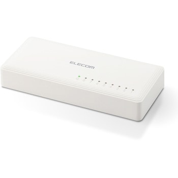 スイッチングハブ 8ポート Giga対応 1000/100/10Mbps 金属筐体 AC電源 ファンレス 静音 エレコム