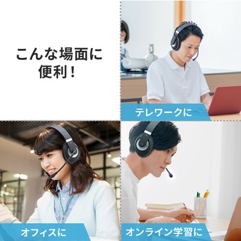 モノラルヘッドセット サンワダイレクト