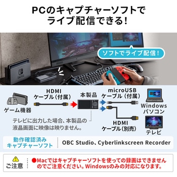 ビデオキャプチャー サンワダイレクト