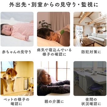 スマートホームカメラ サンワダイレクト