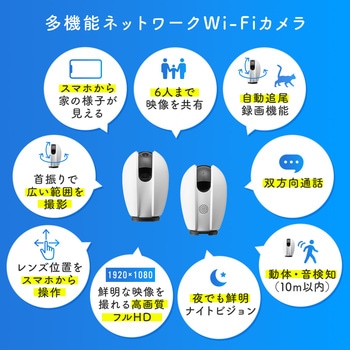 スマートホームカメラ サンワダイレクト