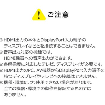 DisplayPort-HDMI変換AOCケーブル サンワダイレクト