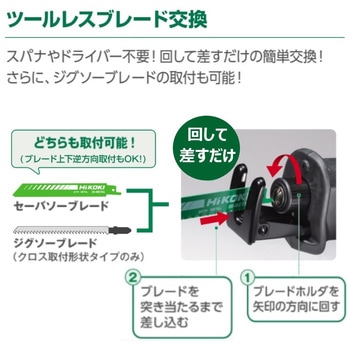 コードレスセーバソー(充電式レシプロソー) HiKOKI(日立工機)