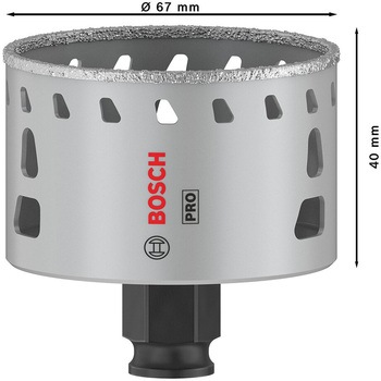 磁器タイル用乾式ダイヤモンドホールソー BOSCH(ボッシュ)