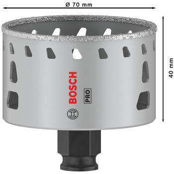 磁器タイル用乾式ダイヤモンドホールソー BOSCH(ボッシュ)