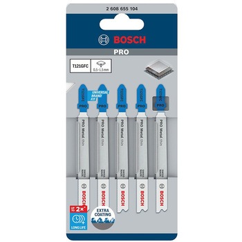 ジグソーブレード金工 ステンレス用 バイメタル+コーティング BOSCH(ボッシュ)