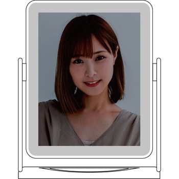 卓上LEDライトアップミラー トレードワン