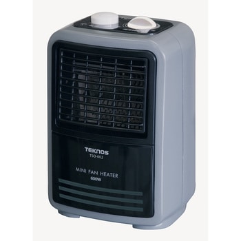 TSO-604 ミニファンヒーター(温調付)600W 1台 TEKNOS 【通販モノタロウ】