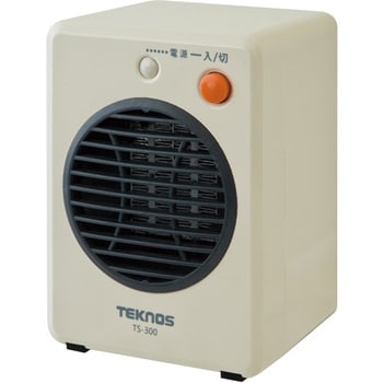 TS-301 ミニセラミックファンヒーター 300W 1台 TEKNOS 【通販モノタロウ】