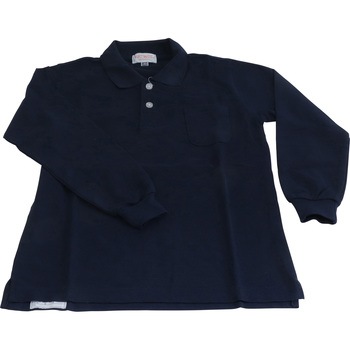 子供用長袖ポロ 25441J クロダルマ