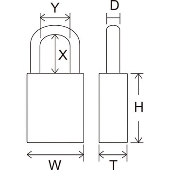 ロックアウト用南京錠(ツル76mm) FEDERAL
