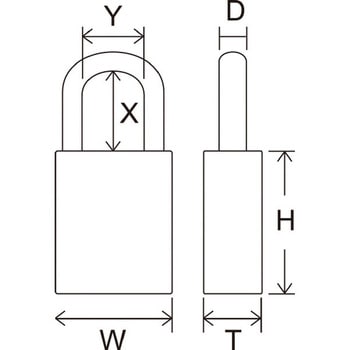 ロックアウト用南京錠(ツル76mm) FEDERAL