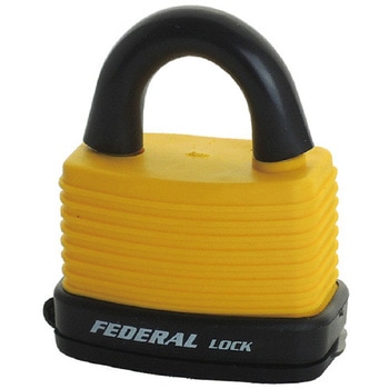 屋外用ダイヤル式南京錠46mm イエロー FEDERAL