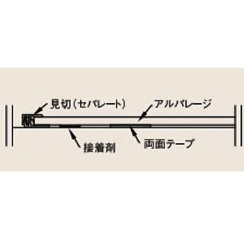 鏡面アルパレージ用見切(セパレート) - フクビ化学
