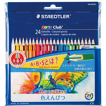 144 NC24P Norris Club colored pencil STAEDTLER 03937623 - Product Type: -,  Mass (g): 146, Number of Colors: 24, Act on Promoting Green Procurement:  Conformity | MonotaRO Vietnam