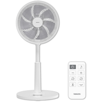 扇風機 dcモーター 節電センサー PD対応 リビング扇風機 左右自動首振り 風量10段階 静音 リモコン 入切タイマー YAMAZEN(山善)