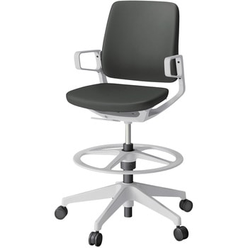 レヴィチェア ハイポジションタイプ 樹脂肘 樹脂脚 抗菌布地(PV)<配送時組立サービス付> イトーキ