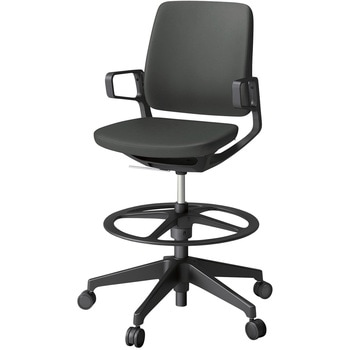 レヴィチェア ハイポジションタイプ 樹脂肘 樹脂脚 抗菌布地(PV)<配送時組立サービス付> イトーキ