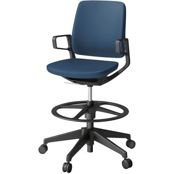 レヴィチェア ハイポジションタイプ 樹脂肘 樹脂脚 抗菌布地(PV)<配送時組立サービス付> イトーキ