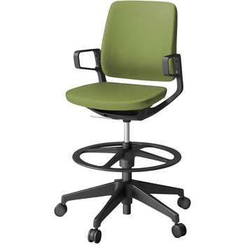 レヴィチェア ハイポジションタイプ 樹脂肘 樹脂脚 抗菌布地(PV)<配送時組立サービス付> イトーキ